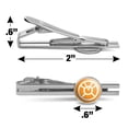 thumbnail image 3 of Green Lantern Blackest Night Orange Lantern Logo Round Tie Bar Clip Clasp Tack Silver Color Plated, 3 of 6