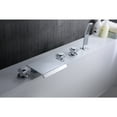 thumbnail image 2 of Anzzi FR-AZ044CH 1.77 x 7.87 x 23.62 in. Guaira 3-Handle Deck-Mount Roman Tub Faucet, Chrome, 2 of 6