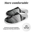 thumbnail image 6 of Daiia Running Horse Print Women’s Fuzzy Slippers Memory Foam Lightweight House Shoes Cozy Loafer Flannel House Shoes-42/43, 6 of 7