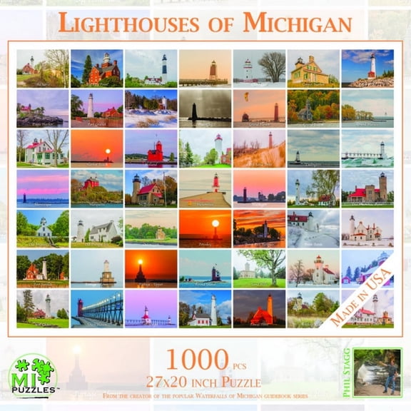 Lighthouses of Michigan - 1000 Piece Jigsaw Puzzle (Other)