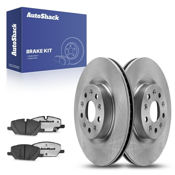 AutoShack Front Brake Rotors Ceramic Brake Pads | Replacement for 2020-2021 Cadillac CT5 2021 Chevrolet Camaro 2.0L 3.0L 3.6L V6 AWD RWD | 6-PC Brake Kit