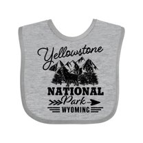Inktastic Wyoming Yellowstone National Park Boys or Girls Baby Bib