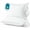 Queen(Pack of 2), variant on Soft Pillows Set of 2 - Bed Pillows for Sleeping, Adjustable Down Alternative Fill, Zippered Plush Support, Hotel Quality, Oeko-TEX, Machine Washable, 110GSM Gray Piping