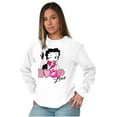 thumbnail image 5 of Vintage Betty Boop Cartoon Love Women Plus Size Long Sleeve Tee Brisco Brands 3X, 5 of 6
