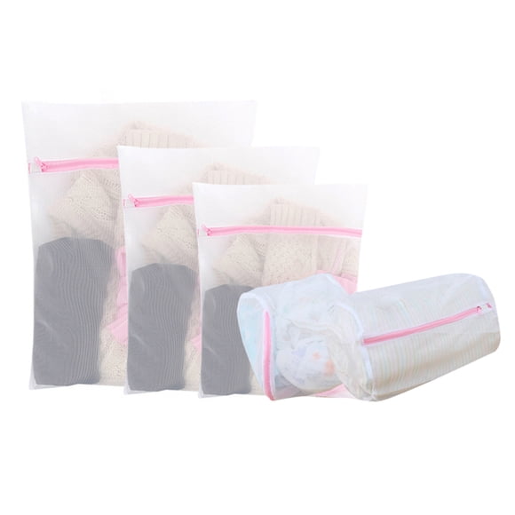 Matsuzay 5 uds. Bolsas de de malla con cremallera para ropa interior delicada, calcetines, ropa interior Suministros de limpieza para el hogar No.01