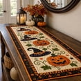 thumbnail image 5 of Autumn Spell Quilted Table Runner,Halloween Pumpkin Tablecloth ,Fall Decor Embroidered Farmhouse Desk Cover, Holiday Kitchen Dining Decorations for Home Party, 5 of 7