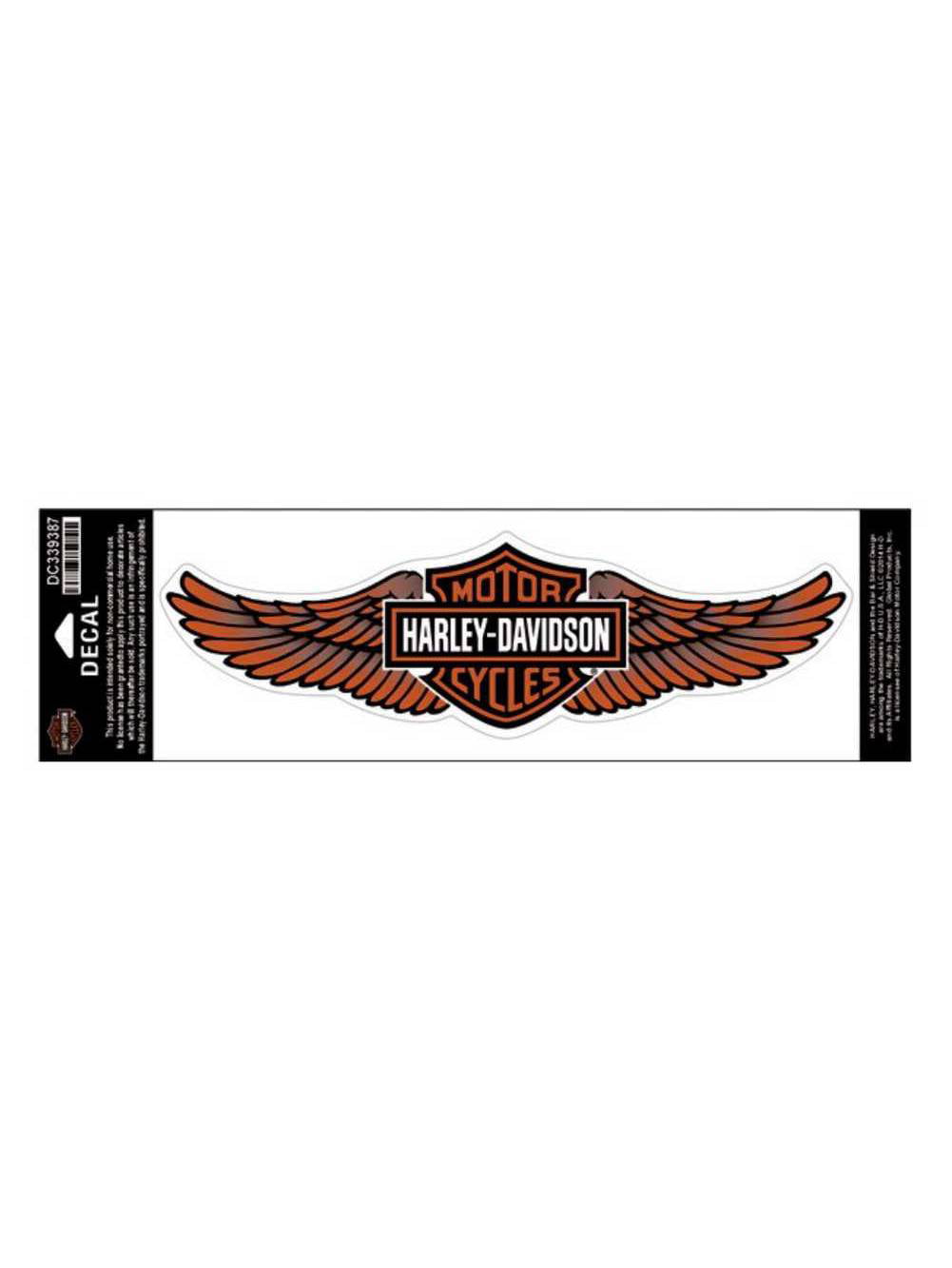 Harley Davidson Straight Wing Decal Orange 3xl Size Sticker Dc339387 Harley Davidson Walmart Com