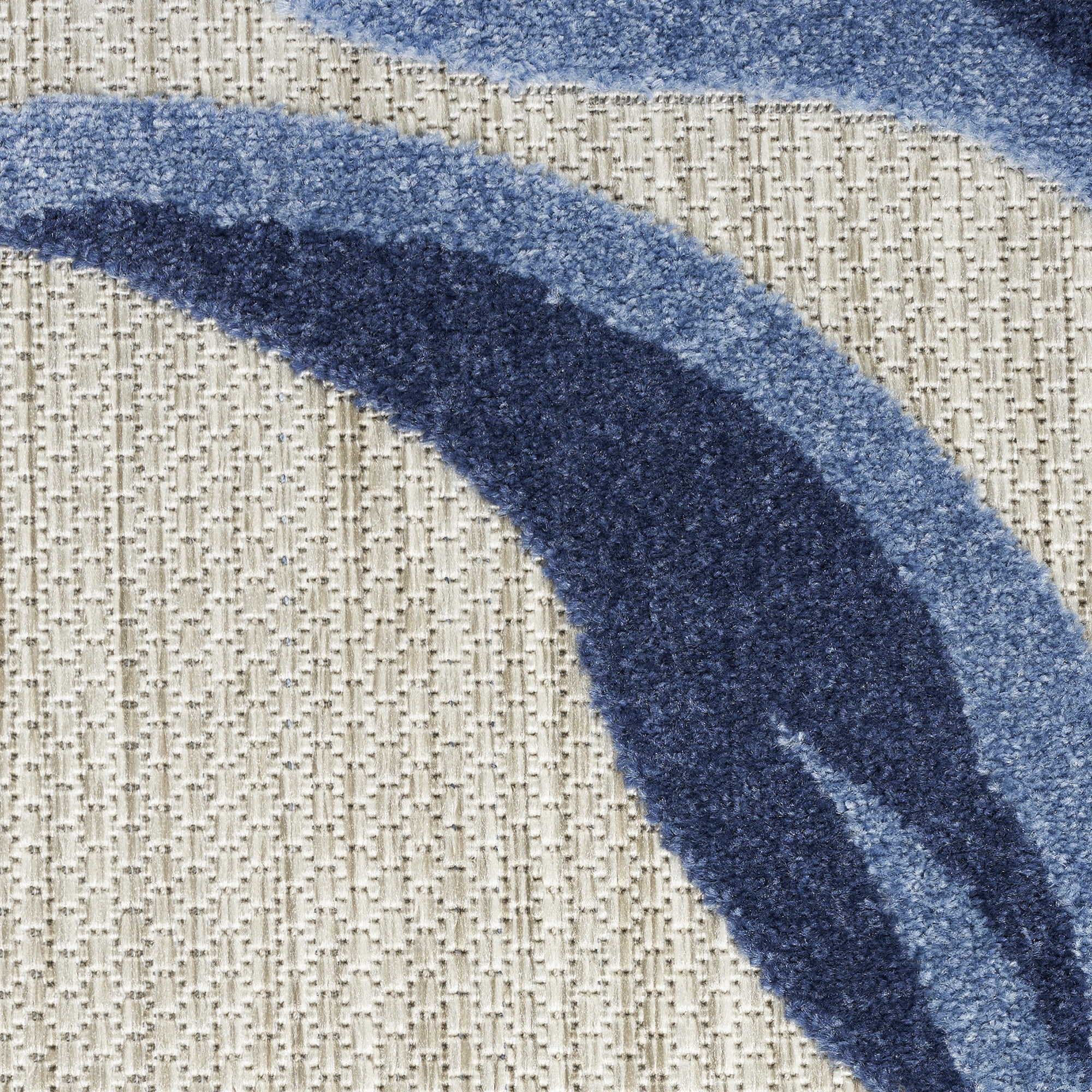 Nourison Aloha 2' x 3' Blue Grey Outdoor Rug
