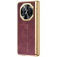 thumbnail image 1 of For Huawei Mate X5 Phone Case with Tempered Glass Film Electroplating Leather PC Mobile Cover - Grey, 1 of 5