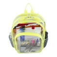 thumbnail image 6 of Fuel Unisex Clear Backpack and Drawstring Bundle, Citrus Yellow, 6 of 6