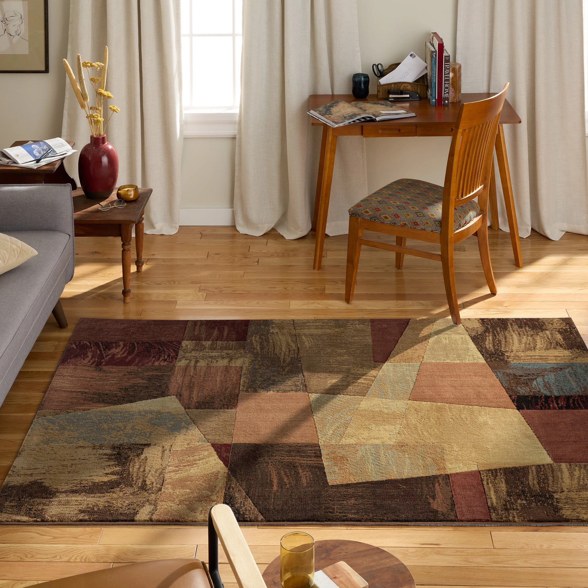 Home Dynamix Catalina Bismark Contemporary Geometric Area Rug, Brown/Beige, 5'3"x7'2"