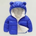 thumbnail image 2 of Binhe Kids Baby Warm Girls Boys Cartoon Winter Warm Jackets Sweatshirt Coats with Jacket Kids Dark Color Padded Outwear to Zipper Closure, 2 of 4