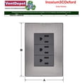 thumbnail image 5 of Placa Armada Inoxium3COxford 10Pzas Contactox3 125-250VCA 15A 50/60Hz Plateado/Oxford Acero Inoxidable/PC., 5 of 5