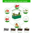 thumbnail image 4 of 2 Pack 30L Grow Bags, Rectangular Non-woven Breathable Pocket with Handles, for Vegetable Fruit Flower(Green), 4 of 7