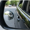 thumbnail image 1 of 2PCS Upgrade 2" Blind Spot Mirrors, 360 Degree Rotate + Sway Adjustabe HD Glass Convex Wide Angle Rear View Car Universal Fit Stick-On Lens, 1 of 6