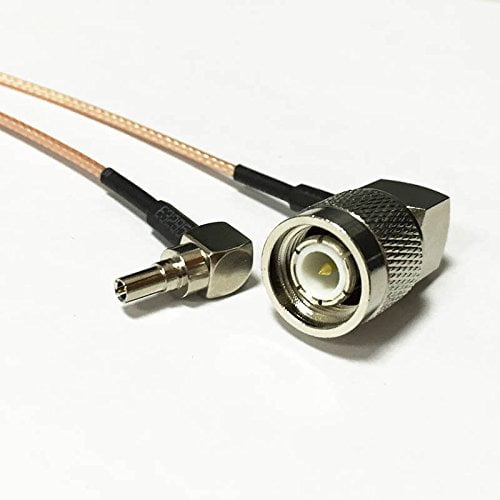 TNC male right angle to CRC9 male RA angle connector cable RG178 15cm 6" Good Quality Fast USA Shipping