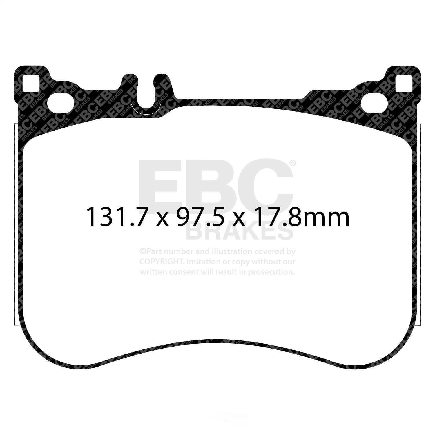 EBC Brakes Redstuff Premium Fast Street Pad For All Engine Sizes Fits select: 2014-2020 MERCEDES-BENZ S, 2013-2020 MERCEDES-BENZ SL