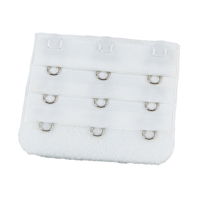 Extension Strap Bra Extender Buckle Length Intimates Clips. 3 Hook Women Accessories Practical Elastic Multicolor Clips Tight 3 Rows Underwear white