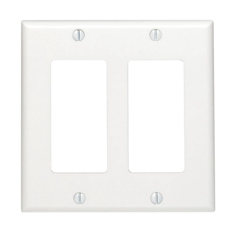 Leviton 2 Socket Faceplate