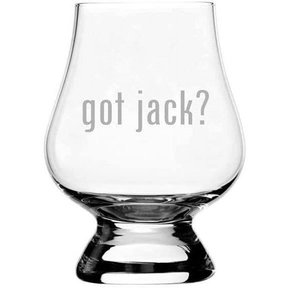 got jack? Themed Etched 2.5oz Glencairn Wee Whisky Glass