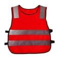 thumbnail image 1 of Child Safety Reflective Waistcoat Work Cycling Clothes - red, 42x47x5cm, 1 of 9