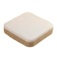 thumbnail image 2 of hengtong Portable Handmade Floor Pouf Mat Square Flat Seat Cushion for Indoor Living Room White, 2 of 9