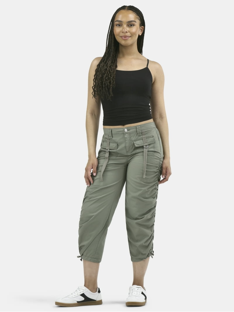 【BAON】[unisex] Curler Pigment Cropped Cargo Pants BAON】[unisex] Curler Pigment Cropped Cargo Pants (BAON
