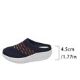 thumbnail image 5 of HAOTAGS Womens Casual Wedge Sandals Breathable Dressy Walking Platform Sandals Navy Size 9, 5 of 5
