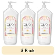 (3 pack) Olay Effortless Glow Hydrating Body Lotion with Notes of Rose Water, 18 fl oz