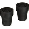 Medline Cane Replacement Tips, Black