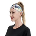 thumbnail image 6 of Yiaed Flowers Butterfly Print Sports Headbands,Moisture Wicking Workout Headband, Sweatband Headbands for Running,Cycling for Women and Men, 6 of 8