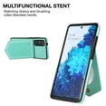 thumbnail image 2 of Case for Samsung Galaxy S20 FE 6.5" 5G 2020, Allytech Detachable Crossbody Strap Flip PU Leather Magnetic Button RFID Blocking Purse Wallet Stand Case for Samsung S20 FE 5G, Green, 2 of 8