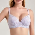 thumbnail image 2 of HVOBTTY Women's Bra Solid Color Lightweight Style Underwire Support Gathered Daily Wear, L, 2 of 5