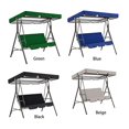 thumbnail image 4 of Swing Canopy Cover 190T Oxford Cloth Waterproof Swing Sunshade for Outdoor Patio Courtyard Blue, 4 of 5