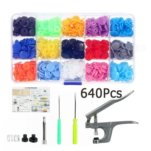1500 Pcs+ Outil de Pince pour KAM Snap T5 Bouton de Pression en Plastique