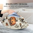 thumbnail image 4 of JSTEL Halloween Pumpkin Skull Satin Pillowcase Standard Size Pillow Cases Envelope Closure Bed Pillow Cover, 20 x 26 inch, 4 of 9