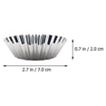 thumbnail image 4 of 12 PCS Tart Mold Aluminum Alloy Sauce Dipping Bowls Cake Cups Round Baking, 4 of 6