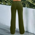 thumbnail image 5 of GXIPO Causal Wide Leg Pants for Women Y2K Stretch Twill High Waisted Chino Pants Comfy Slim Fit Dress Pants with Pockets Army Green S, 5 of 6