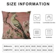 thumbnail image 5 of GOSMITH  Oriental Chinoiserie Cushion Covers Pink Blush Chinoiserie Bird Throw Pillow Covers Hydrangea Camellia and Peacock Pillow Cover Case Farmhouse Decor for Living Room, 5 of 5