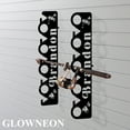 thumbnail image 2 of GLOWNEON Custom Ocean Fishing Pole Holders, Metal Wall Mount Rod Rack, Fishing Gifts for Men, 2 of 6