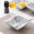 thumbnail image 6 of MALACASA Soup Bowl Sets, Porcelain Dishes Set Marble Grey, Series Flora, 3-Piece Square (7", 8.5", 10"), 6 of 9