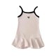 thumbnail image 4 of Correa de Espagueti Vestido de Verano Vestido de Princesa sin Mangas de Color Sólido de las Niñas Vestido Corto de Verano, 4 of 9