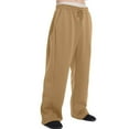 thumbnail image 4 of Baggy Sweatpants Men - Men's Tall Cotton Sweatpants, Long Yoga Pants, Athletic Lounge Pants with Pockets Earthy Yellow 2XL, 4 of 5