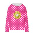 thumbnail image 4 of Piuwrlz Long Sleeve Hoodies for Kids Girls Boys Hood Sweatshirts Hoodie Hot Pink Size 160, 4 of 5