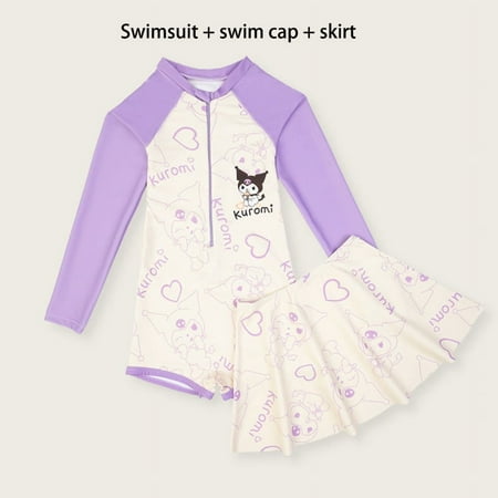 Maillot De Bain Une Pièce Hello Kitty Pour Fille - Motif Nautique, Tailles 3 à 8 Ans