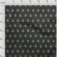thumbnail image 2 of oneOone Cotton Jersey Black Fabric Dot & Bell Flower Floral Quilting Supplies Print Sewing Fabric By The Yard 58 Inch Wide, 2 of 4