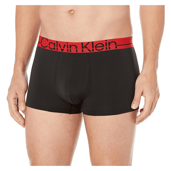 Calvin Klein Men's Techno Minimal Micro Low Rise Trunk, Black, Extra Large