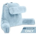 thumbnail image 3 of Husband Pillow Medium Cover Only Sky Blue, Cozy Microfiber Bed Rest Pillow Cover with Arms - Array of Colors - Generous Side and Back Pockets - Perfect Fit for Your Favorite Comfy Reading Pillow, 3 of 5