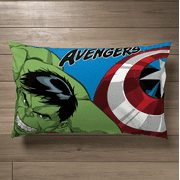 Avengers Hero Time Kids 3-Piece Twin Sheet Set, Microfiber, White, Marvel