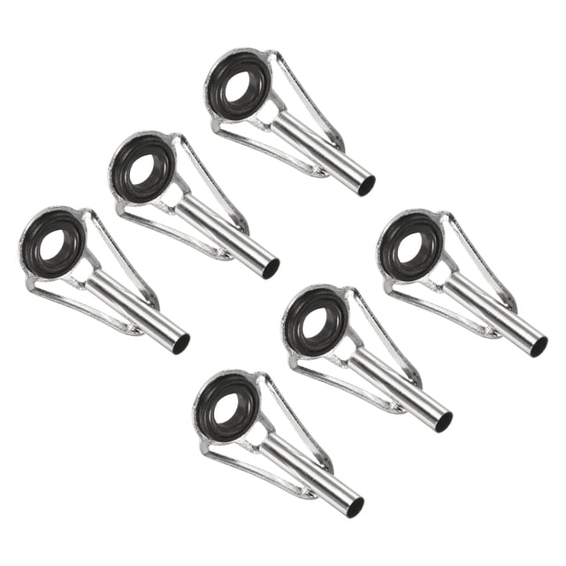 Unique Bargains 2.8mm Tube Dia Iron Fishing Rod Tips Repair Kit Ring Guide, 25 Pack